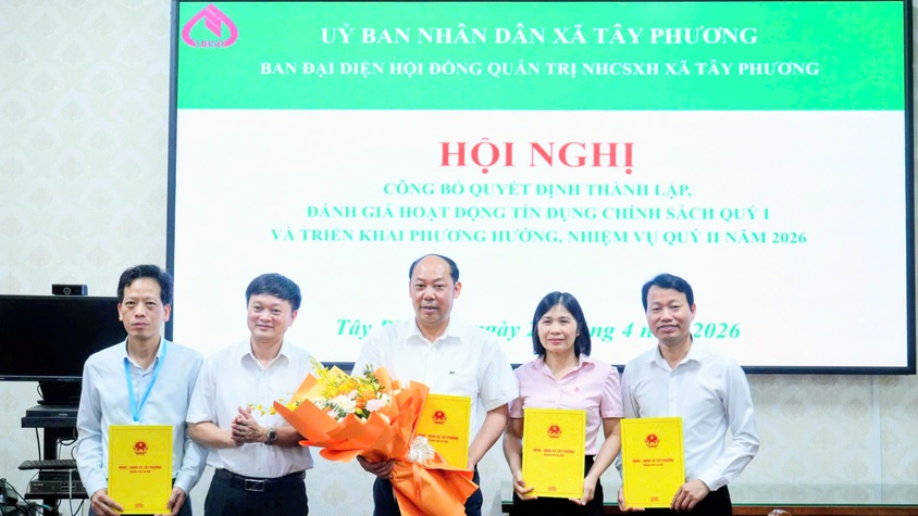 XÃ TÂY PHƯƠNG TỔ CHỨC PHIÊN HỌP THỨ NHẤT BAN ĐẠI DIỆN HĐQT NGÂN HÀNG CHÍNH SÁCH XÃ HỘI NĂM 2026
