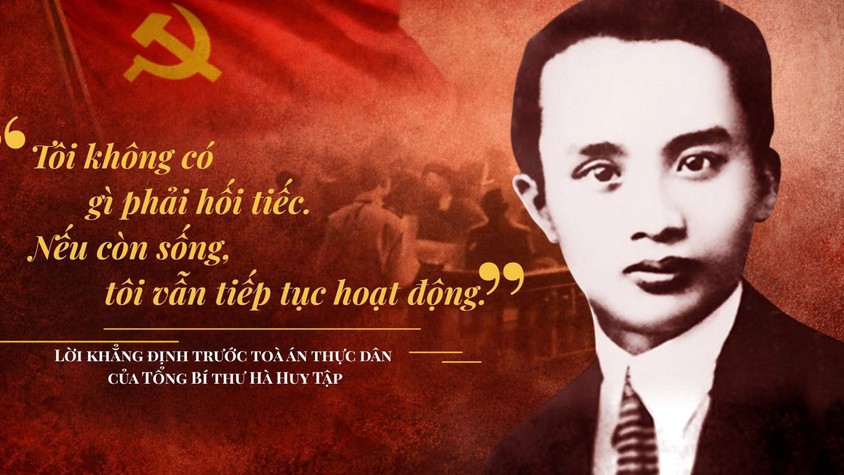 Tuyên truyền Kỷ niệm 120 năm Ngày sinh đồng chí Hà Huy Tập