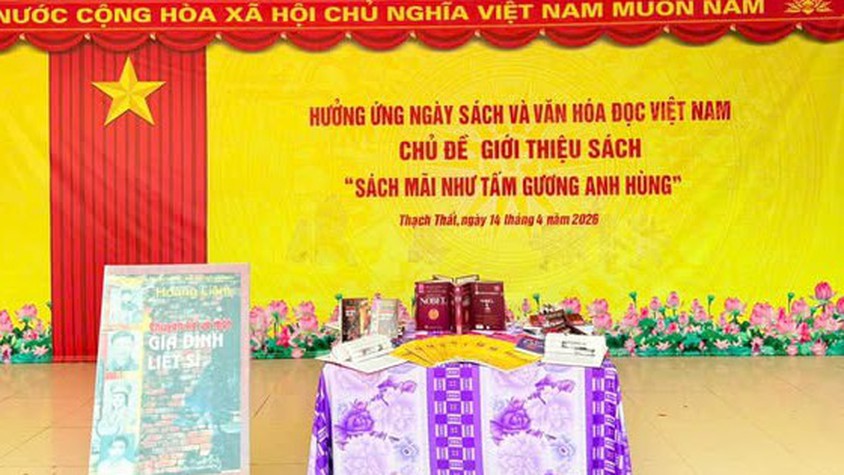 Thạch Thất: Lan tỏa văn hóa đọc, hướng về kỷ niệm 51 năm Ngày Giải phóng miền Nam tại các trường Tiểu học trên địa bàn