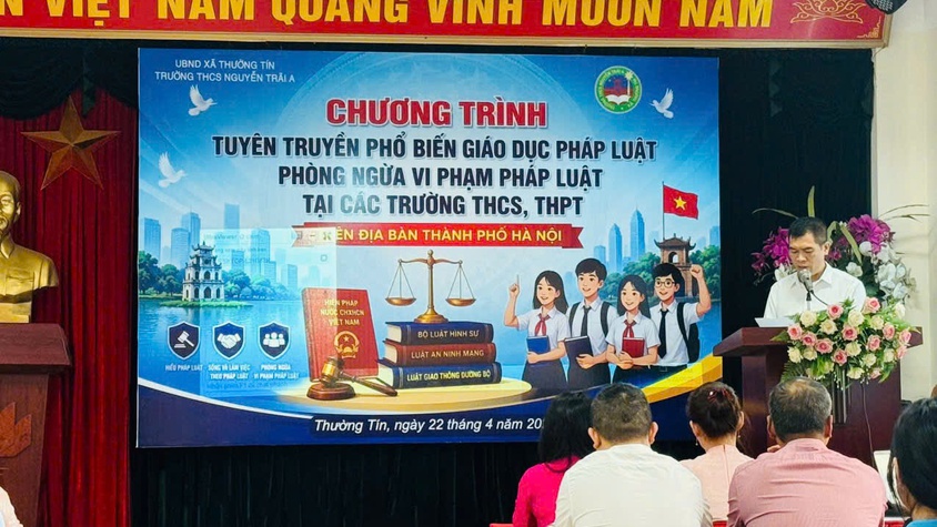 Xã Thường Tín tổ chức tiếp sóng chương trình tuyên truyền pháp luật 