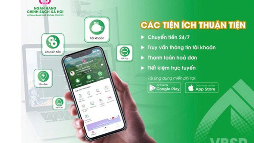 THÔNG BÁO: ĐẨY MẠNH THANH TOÁN KHÔNG DÙNG TIỀN MẶT VÀ SỬ DỤNG ỨNG DỤNG VBSP SMARTBANKING.