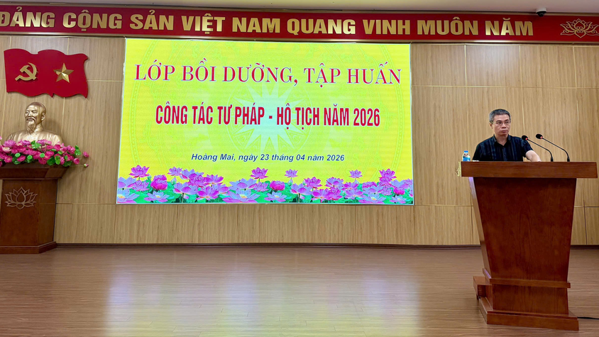 KHAI GIẢNG LỚP BỒI DƯỠNG, TẬP HUẤN CÔNG TÁC TƯ PHÁP – HỘ TỊCH NĂM 2026