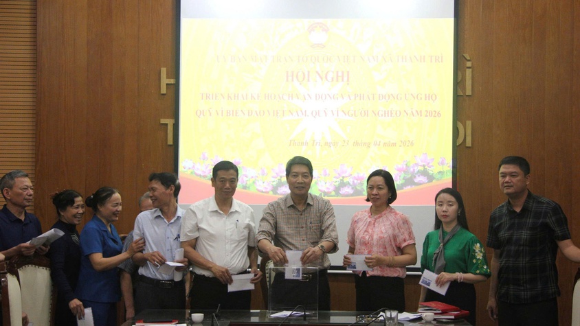 Thanh Trì phát động ủng hộ Quỹ “Vì biển đảo Việt Nam” và Quỹ “Vì người nghèo” năm 2026