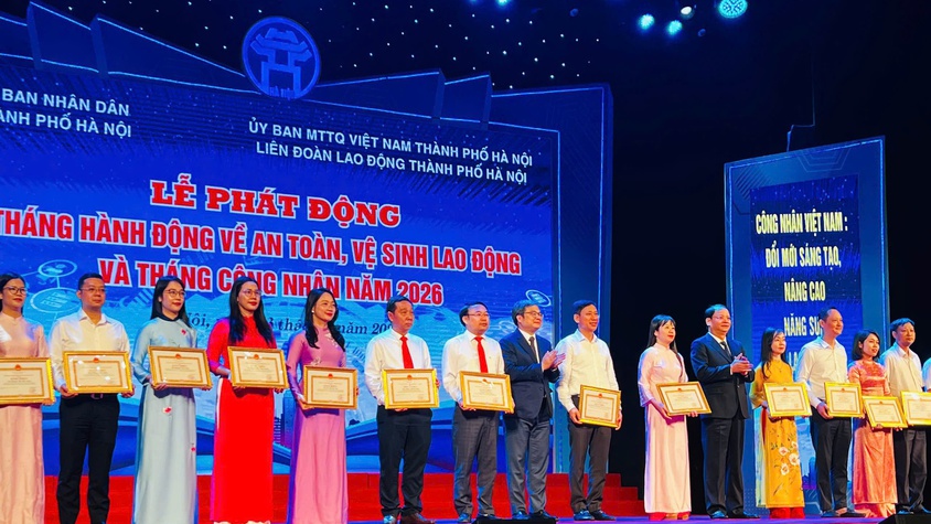 Thanh Trì: 2 tập thể, 2 cá nhân được vinh danh trong Tháng Công nhân 2026