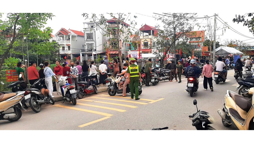 Công an xã Liên Minh: Bảo đảm an toàn chuỗi Lễ hội truyền thống