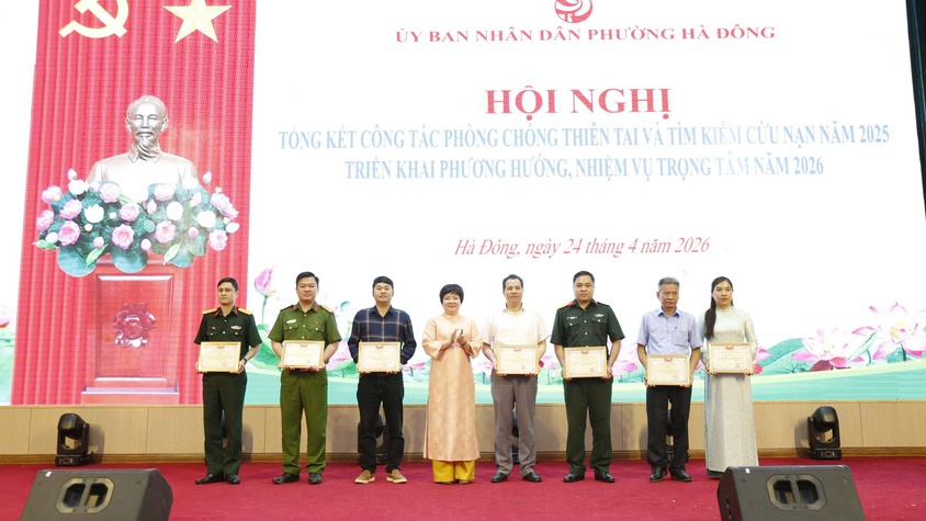 Phường Hà Đông chủ động nâng cao năng lực phòng, chống thiên tai, sẵn sàng ứng phó năm 2026