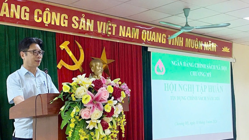Phường Chương Mỹ nâng cao hiệu quả tín dụng chính sách qua hội nghị tập huấn năm 2026