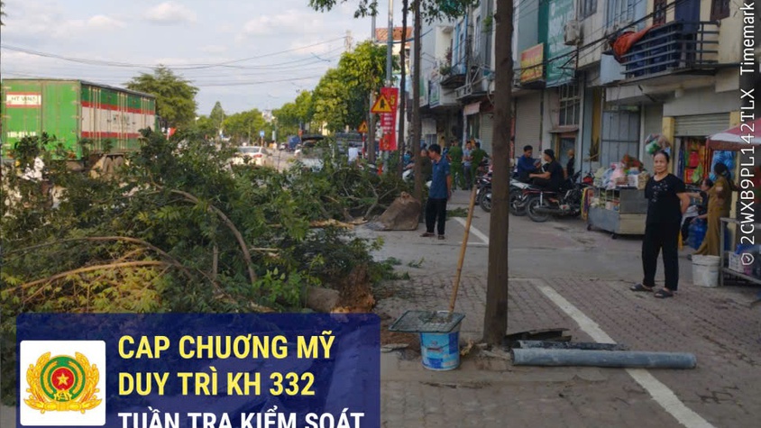 Công an phường Chương Mỹ nỗ lực khắc phục các điểm nghẽn giao thông trên địa bàn