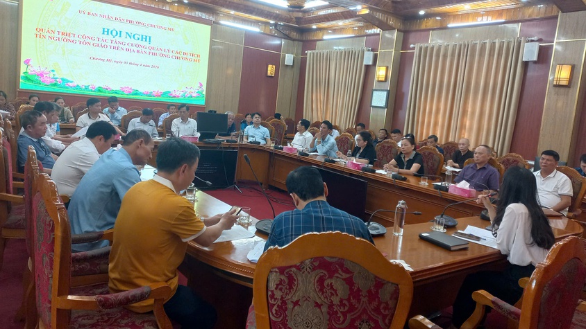 Hội nghị quán triệt tăng cường công tác quản lý các di tích, cơ sở tín ngưỡng, tôn giáo trên địa bàn phường