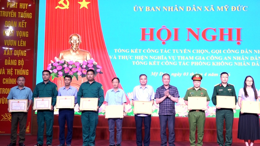 Xã Mỹ Đức hoàn thành toàn diện công tác tuyển quân năm 2026