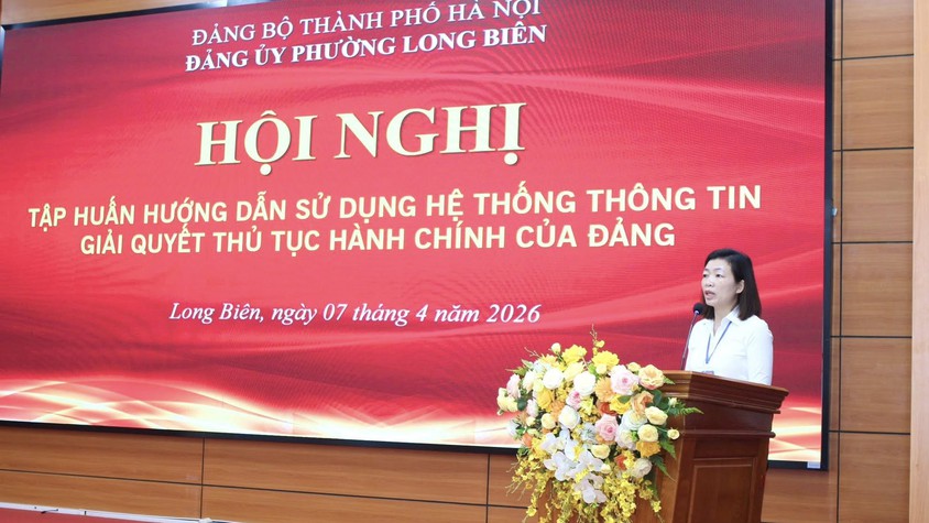Phường Long Biên đẩy mạnh chuyển đổi số trong công tác Đảng