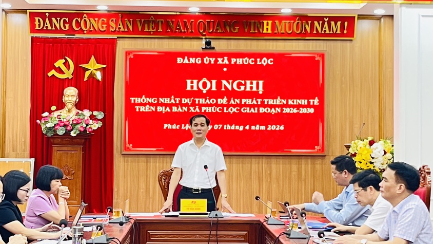 Đảng uỷ xã Phúc Lộc thống nhất dự thảo Đề án phát triển kinh tế trên địa bàn xã giai đoạn 2026-2030