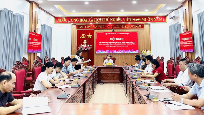 HĐND xã Phúc Lộc giao ban quý I, triển khai nhiệm vụ quý II năm 2026