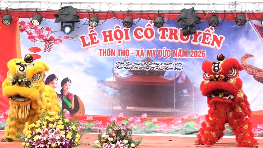 Lễ hội truyền thống làng Thọ ( xã Mỹ Đức) lan toả các giá trị văn hoá truyền thống