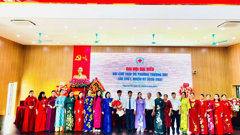 PHƯỜNG THƯỢNG CÁT TỔ CHỨC THÀNH CÔNG ĐẠI HỘI ĐẠI BIỂU HỘI CHỮ THẬP ĐỎ LẦN THỨ I, NHIỆM KỲ 2026-2031.