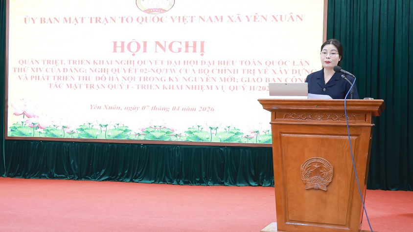 Xã Yên Xuân: Nâng cao hiệu quả công tác Mặt trận và triển khai nhiệm vụ trọng tâm Quý II/2026