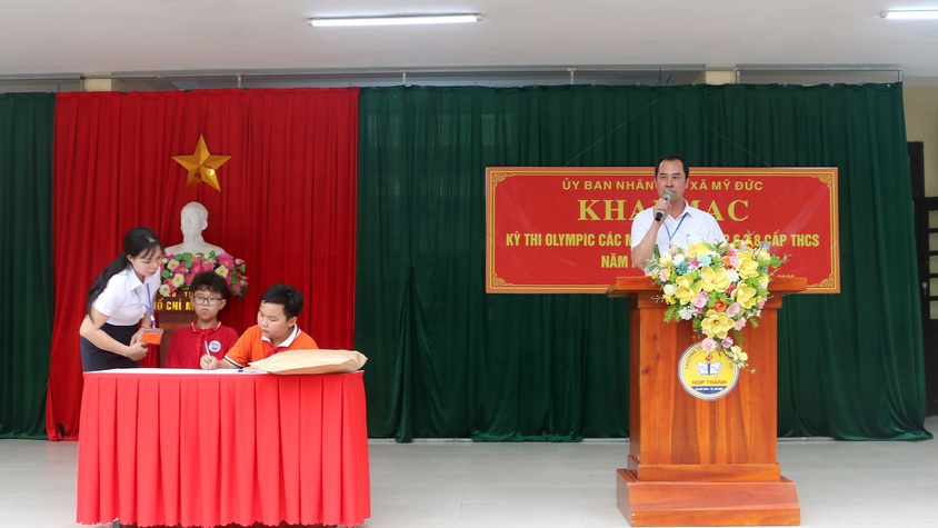 Xã Mỹ Đức khai mạc Kỳ thi Olympic các môn văn hoá lớp 6, 7, 8 năm học 2025–2026