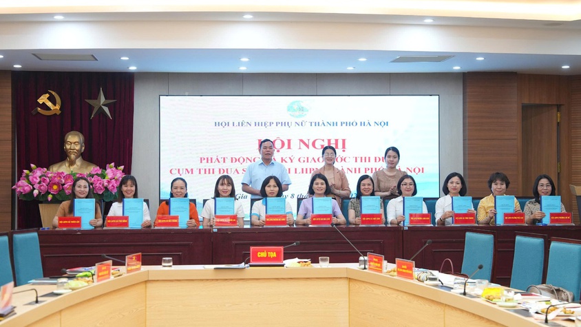 Hội nghị phát động và ký giao ước thi đua năm 2026 Cụm thi đua số 05 Hội LHPN Thành phố Hà Nội