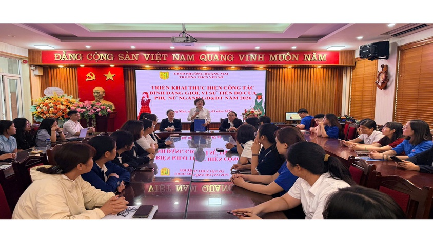 TRƯỜNG THCS YÊN SỞ TRIỂN KHAI THỰC HIỆN CÔNG TÁC BÌNH ĐẰNG GIỚI, VÌ SỰ TIẾN BỘ CỦA PHỤ NỮ NGÀNH GD