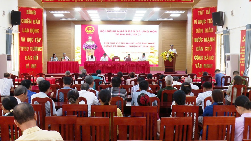 6/6 TỔ ĐẠI BIỂU HĐND XÃ ỨNG HÒA TIẾP XÚC CỬ TRI SAU KỲ HỌP THỨ NHẤT, NHIỆM KỲ 2026 – 2031.