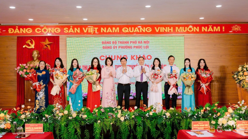 Chung khảo Hội thi báo cáo viên, tuyên truyền viên giỏi phường Phúc Lợi năm 2026