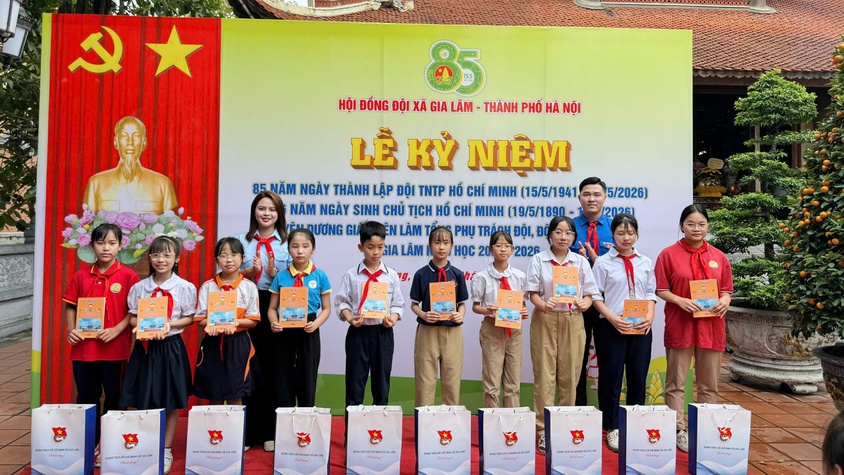 Tuổi trẻ xã Gia Lâm tổ chức chương trình kỷ niệm 85 năm Ngày thành lập Đội TNTP Hồ Chí Minh