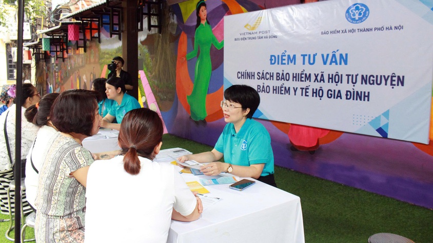 Bảo hiểm xã hội Hà Nội: Ra quân thúc đẩy bao phủ Bảo hiểm xã hội, Bảo hiểm y tế toàn dân