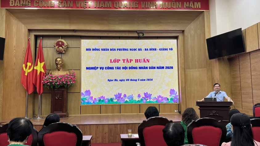 Đại biểu HĐND phường Ba Đình tham dự hội nghị tập huấn công tác HĐND năm 2026