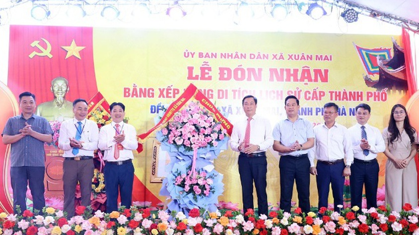 Xuân Mai tổ chức lễ đón nhận Bằng xếp hạng di tích lịch sử cấp Thành phố Đền Né Bùi Xá