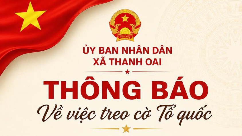 THÔNG BÁO Về việc treo cờ Tổ quốc