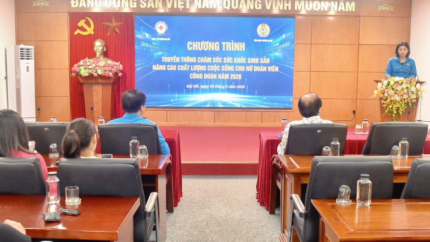 Công đoàn phường Đại Mỗ tổ chức chương trình truyền thông chăm sóc sức khỏe sinh sản, nâng cao chất lượng cuộc sống cho nữ đoàn viên