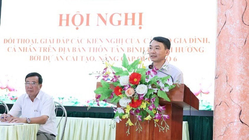 Xuân Mai: tổ chức hội nghị đối thoại, giải đáp kiến nghị của các hộ gia đình, cá nhân trên địa bàn thôn Tân Bình  bị ảnh hưởng bởi Dự án cải tạo, nâng cấp Quốc lộ 6 đoạn Ba La - Xuân Mai