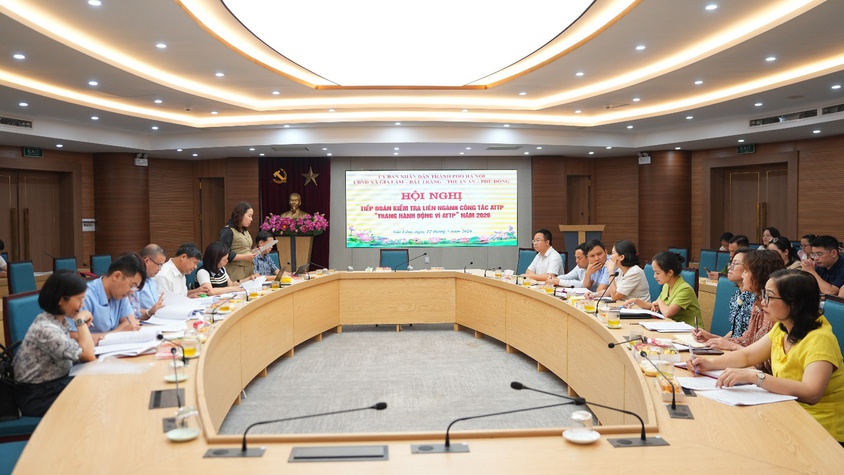 Đoàn kiểm tra liên ngành số 01 thành phố Hà Nội làm việc với các xã về công tác ATTP