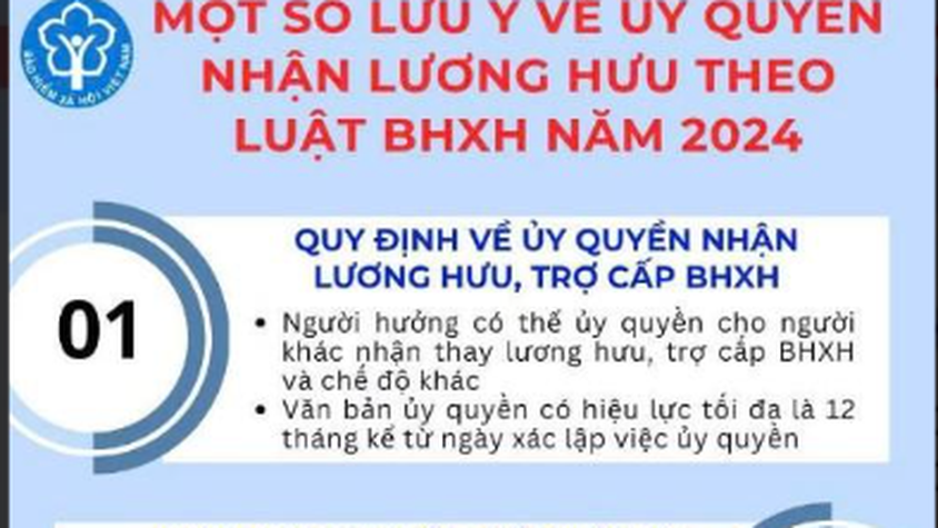 Ủy quyền nhận lương hưu: Quy trình thực hiện áp dụng từ 2026