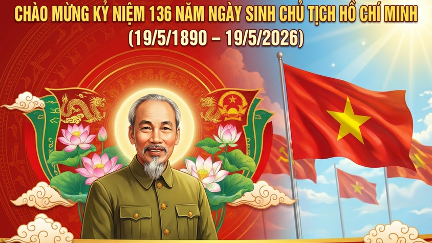 Thông báo treo cờ Tổ quốc chào mừng kỷ niệm 136 năm Ngày sinh Chủ tịch Hồ Chí Minh (19/5/1890 – 19/5/2026)”