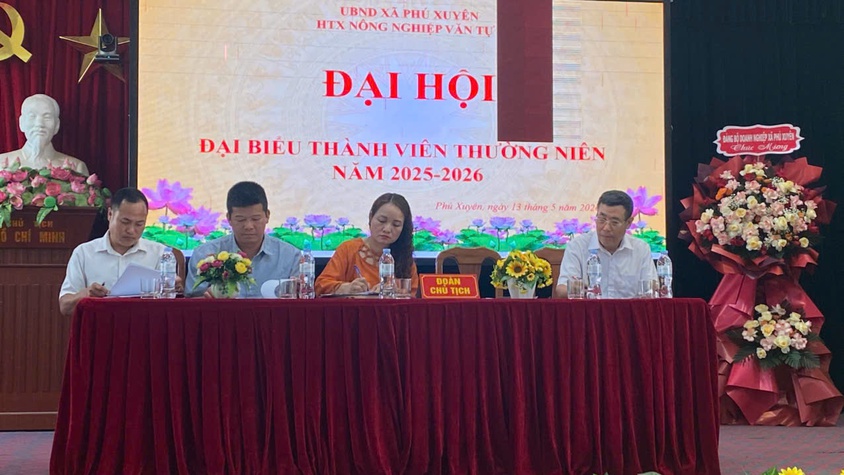 HTX nông nghiệp Văn Tự tổ chức Đại hội đại biểu thành viên thường niên năm 2025 – 2026