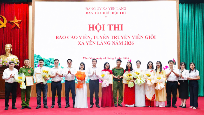 Xã Yên Lãng tổ chức hội thi báo cáo viên tuyên truyền viên giỏi năm 2026