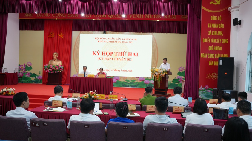 HĐND XÃ KIM ANH KHÓA II TỔ CHỨC KỲ HỌP THỨ 2 NHIỆM KỲ 2026 – 2031.