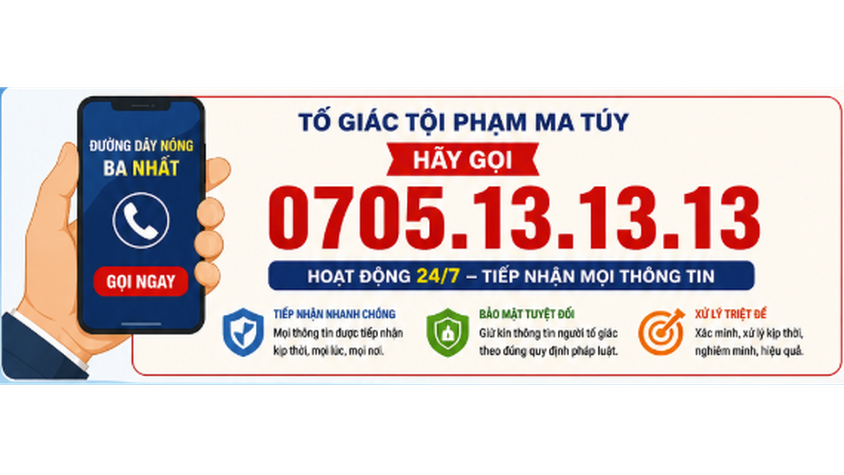 Phường Hà Đông triển khai mô hình “Đường dây nóng Ba nhất – Toàn dân chung tay ngăn chặn ma túy”