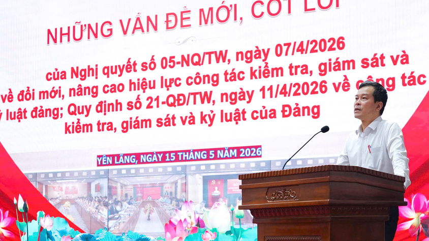 Xã Yên Lãng bồi dưỡng nghiệp vụ, quán triệt nghị quyết về kiểm tra, giám sát cho cán bộ, đảng viên