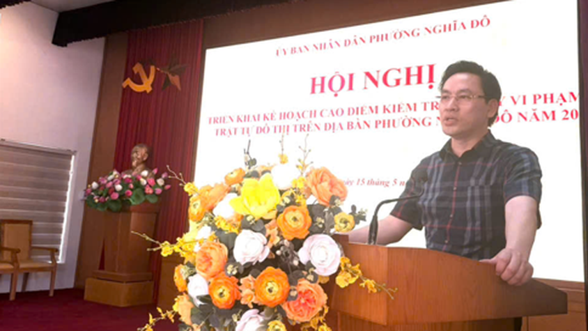 UBND PHƯỜNG NGHĨA ĐÔ TRIỂN KHAI ĐỢT CAO ĐIỂM KIỂM TRA, XỬ LÝ VI PHẠM TRẬT TỰ ĐÔ THỊ NĂM 2026