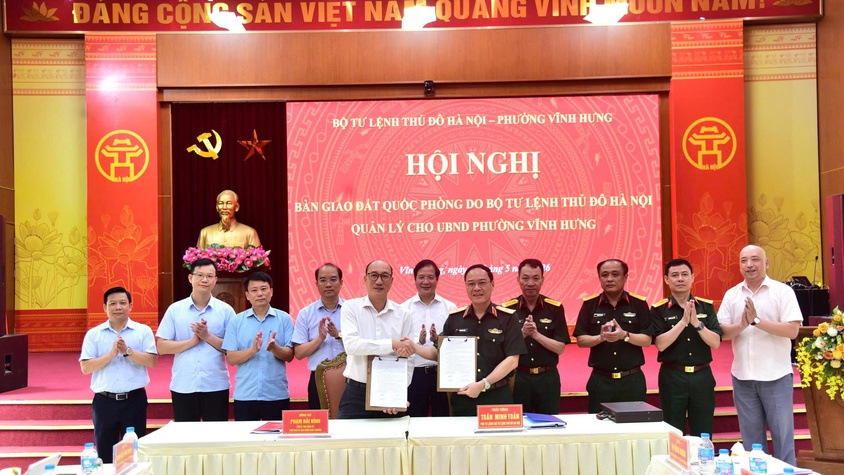 BÀN GIAO ĐẤT QUỐC PHÒNG PHỤC VỤ DỰ ÁN MỞ RỘNG ĐƯỜNG LĨNH NAM