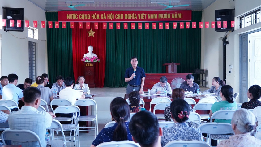 Phường Chương Mỹ vận động, đối thoại, tiếp thu ý kiến về phương án bồi thường, hỗ trợ, tái định cư dự án nâng cấp Quốc lộ 6 tại TDP Cao Sơn