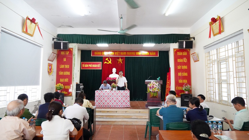 Phường Chương Mỹ đối thoại về phương án bồi thường, hỗ trợ, tái định cư dự án Quốc lộ 6 tại TDP Đoàn Kết
