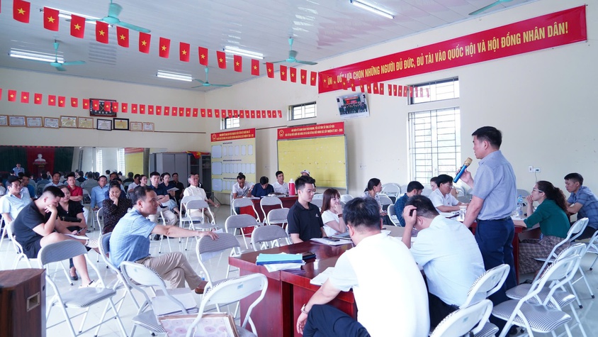 Phường Chương Mỹ đối thoại, tiếp thu ý kiến của người dân TDP Cao Sơn và Sơn Đồng phục vụ dự án cải tạo, nâng cấp Quốc lộ 6