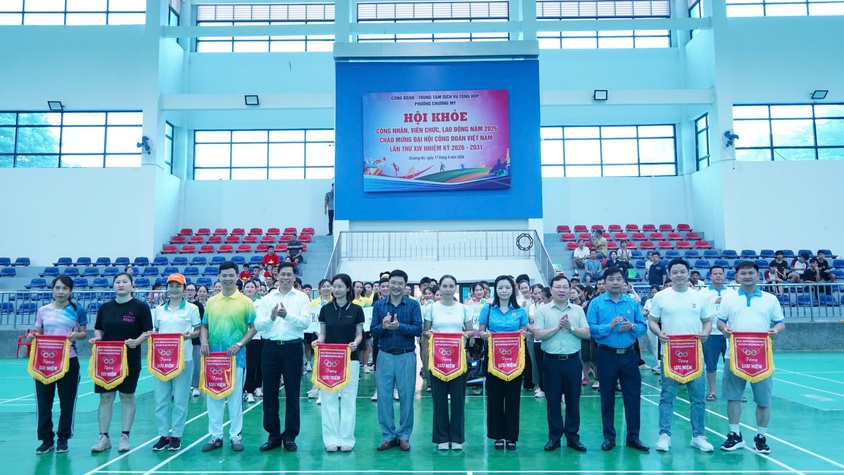 Sôi nổi Hội khỏe Công nhân, viên chức, người lao động phường Chương Mỹ năm 2026