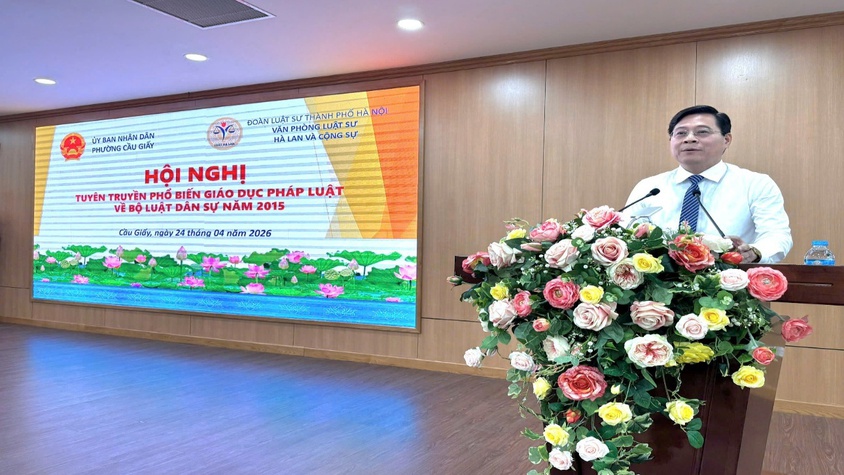 Phường Cầu Giấy đẩy mạnh tuyên truyền pháp luật đưa Bộ Luật Dân sự vào đời sống Nhân dân