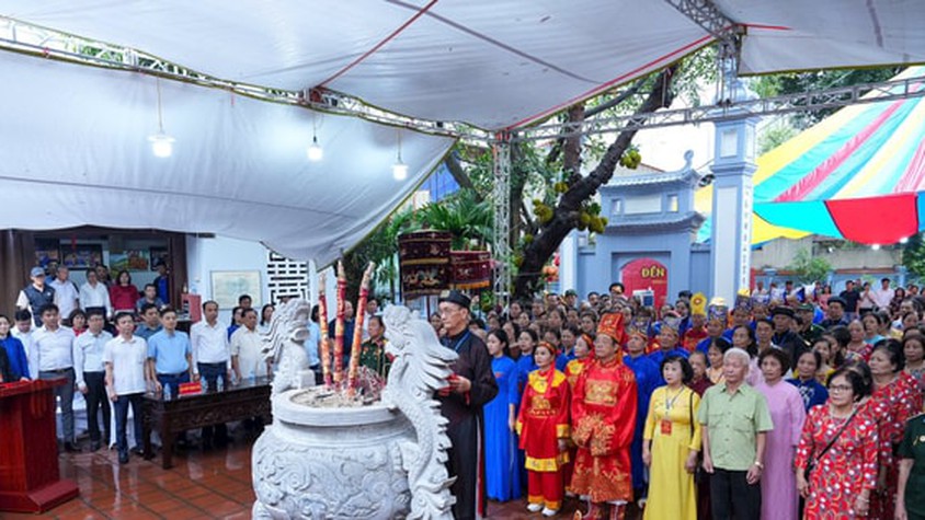 Phường Tây Hồ tổ chức Lễ kỷ niệm 998 năm Hội thề Trung Hiếu Đền Đồng Cổ
