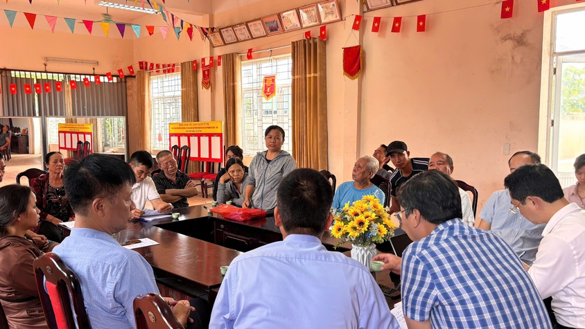 Sơn Đồng vận động GPMB tại khu vực Khóm Dâu-Đồng Cốc