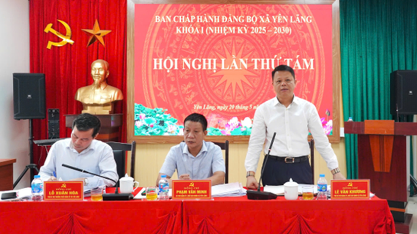 Hội nghị lần thứ Tám Ban Chấp hành Đảng bộ xã Yên Lãng khóa I